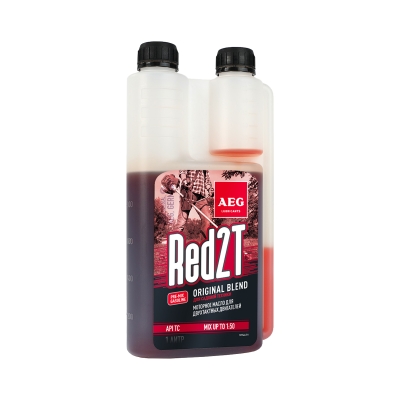 Масло для 2-х тактного двигателя минеральное AEG lubricants RED API TC (1 л)