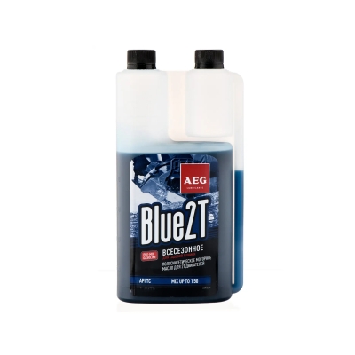 Масло для 2-х тактного двигателя полусинтетическое AEG lubricants BLUE API TC (1 л)