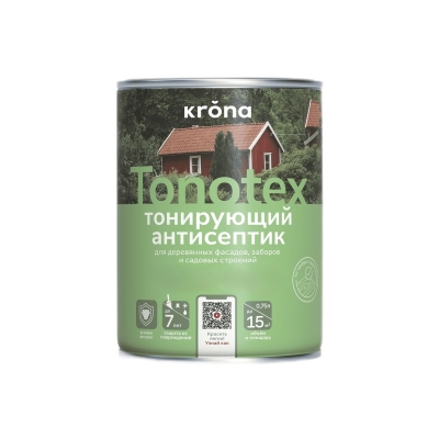 Состав защитно-декоративный Krona Тонотекс орех (0.75 л)