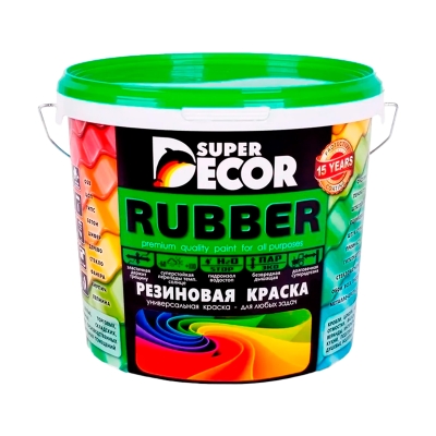 Краска резиновая Super Decor Оранжевое лето №11 (6 кг)
