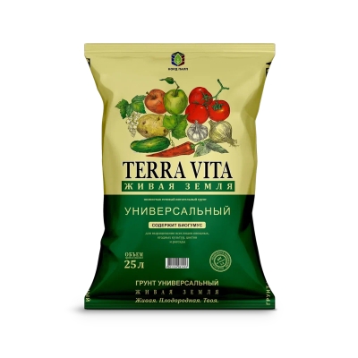 Грунт универсальный Живая Земля Terra Vita (25 л.)