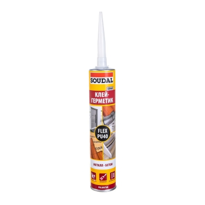 Клей-герметик полиуретановый Soudal Soudaflex 40 FC серый (300 мл)