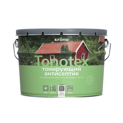 Состав защитно-декоративный Krona Тонотекс рябина (9 л)