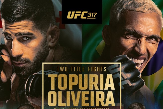 UFC 317: титульный бой Топурия – Оливейра, защита пояса Пантожи и битва Ройвал – Ван