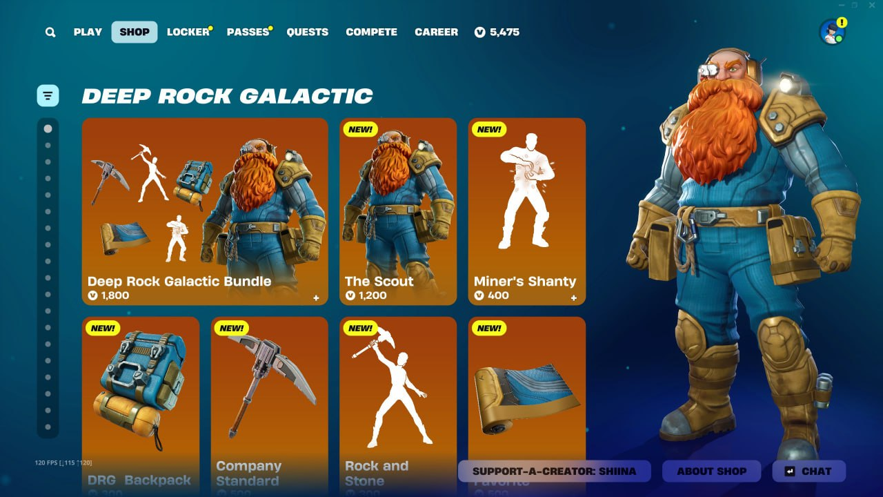 В Fortnite стартовала коллаборация с Deep Rock Galactic