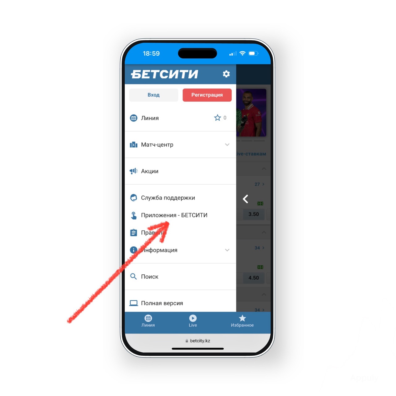 Скачать приложение Betcity
