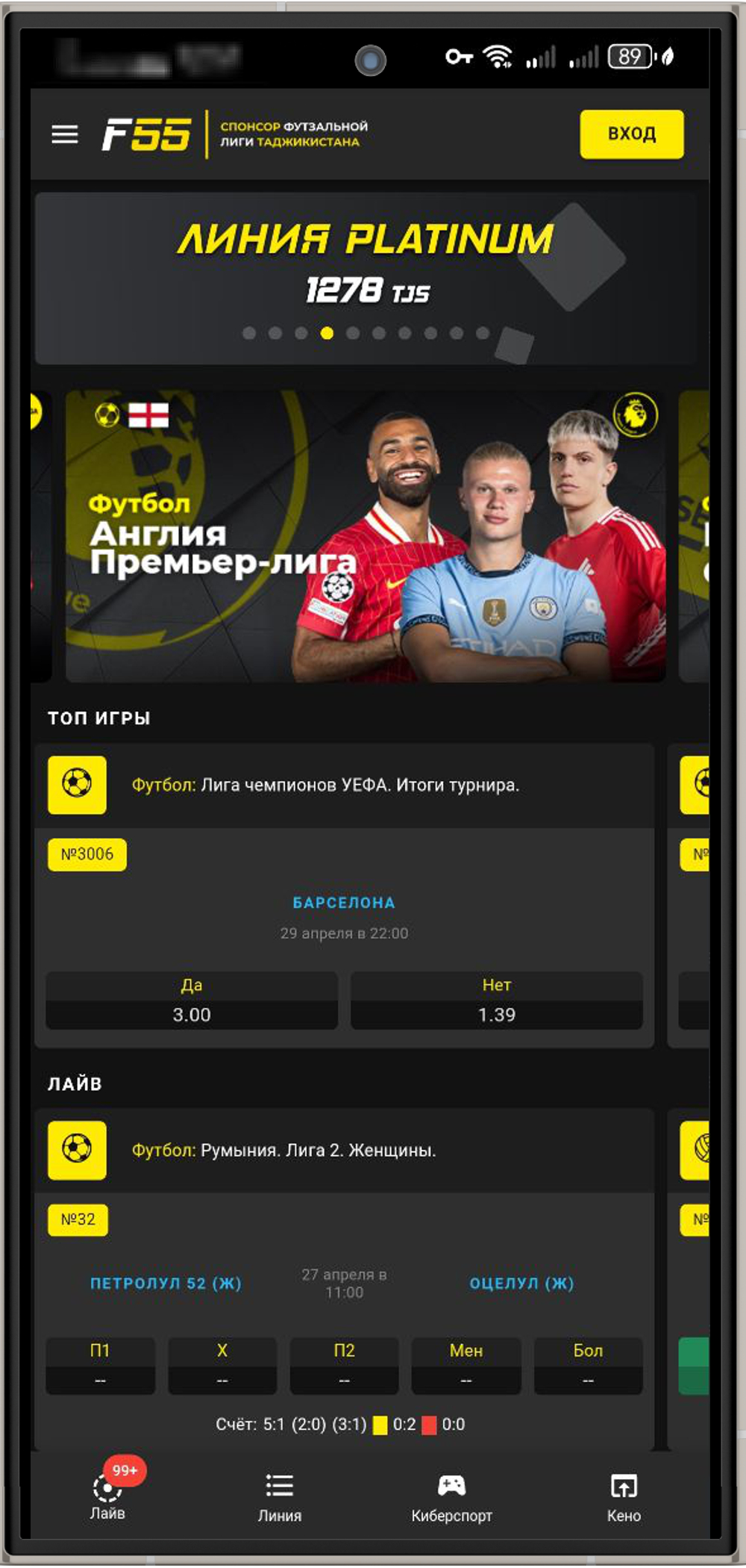 Запускаем Formula55