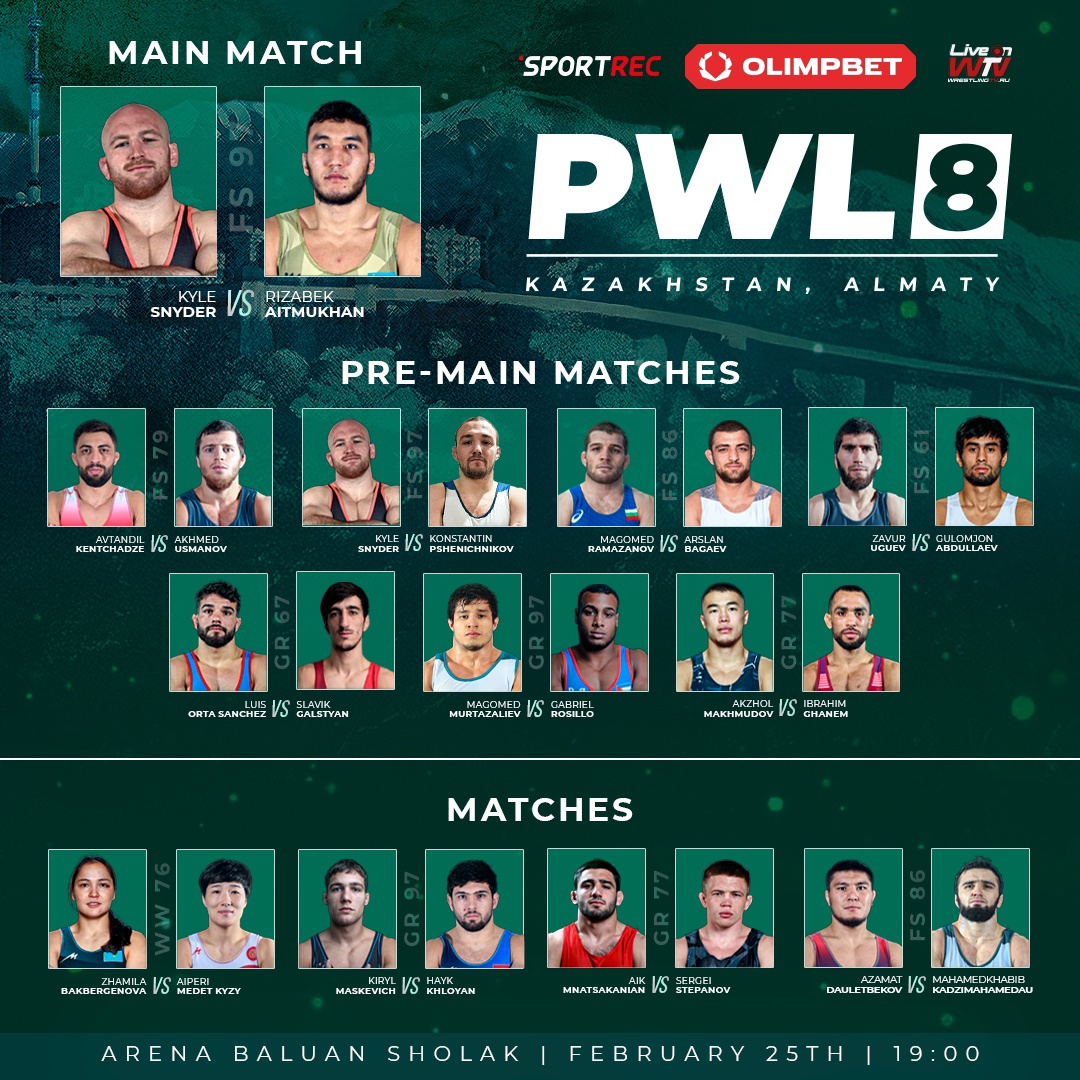 Полный кард турнира PWL 8