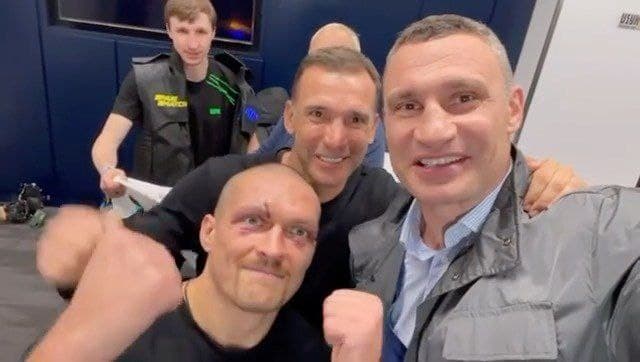 «Мы выиграли, все получилось!». Как Шевченко, Кличко и Ярмоленко болели за Усика в Лондоне