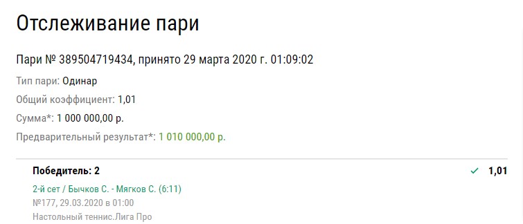 Лига Ставок_миллион