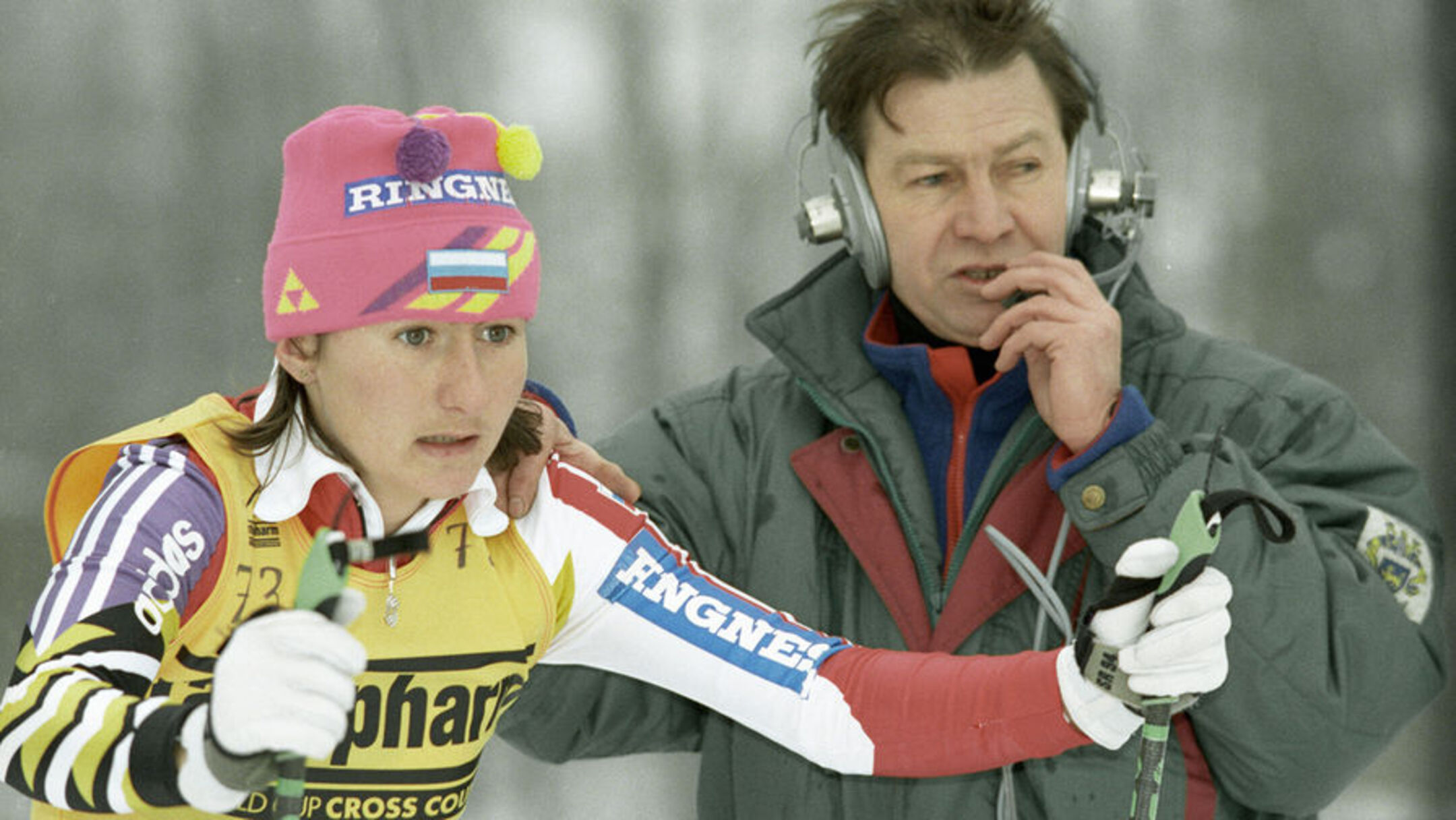Елена Вяльбе на соревнованиях