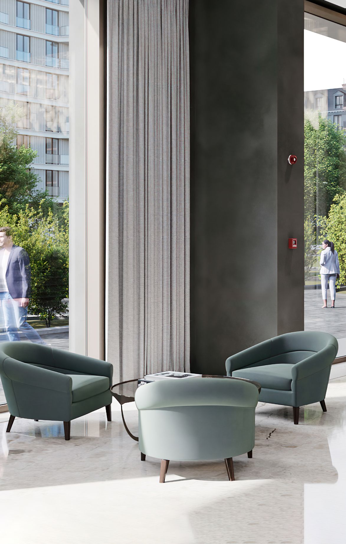 Фоновая картинка с видом западный корпус