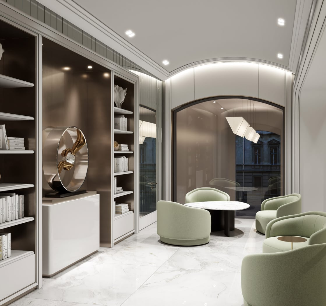 Lounge на втором этаже лобби