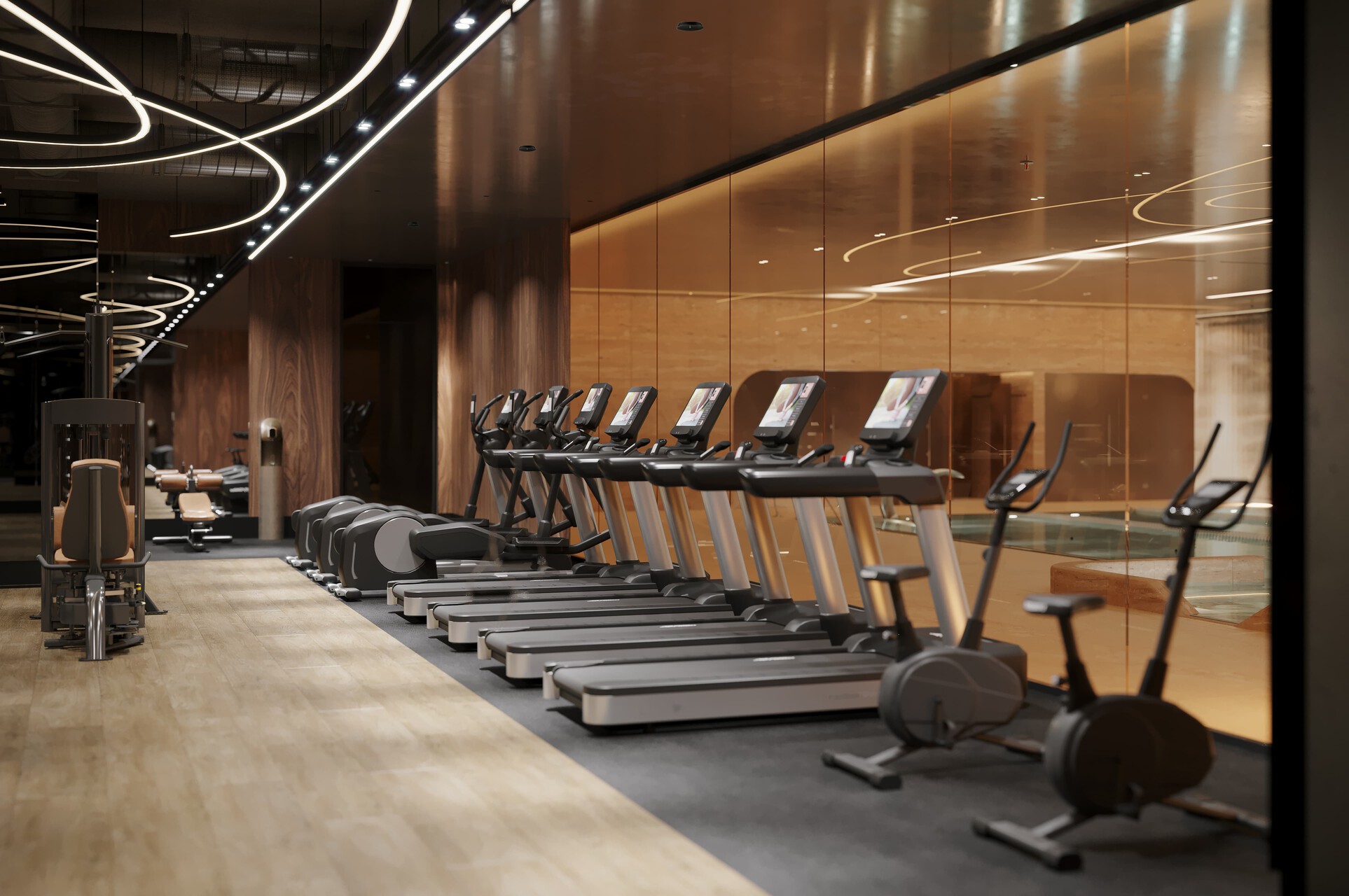 Фитнес 800 кв.м. для жителей