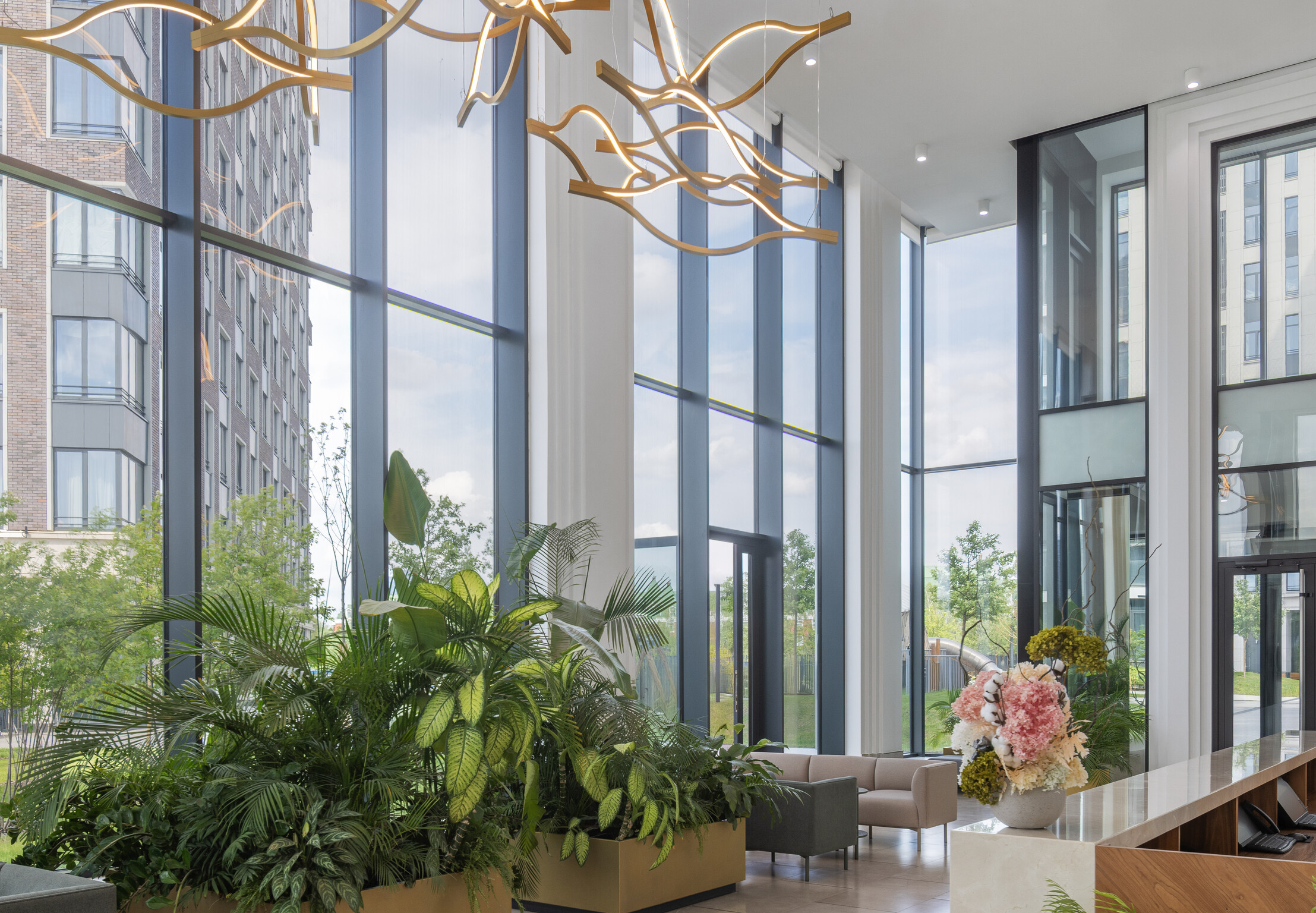 Просторные зоны ожидания