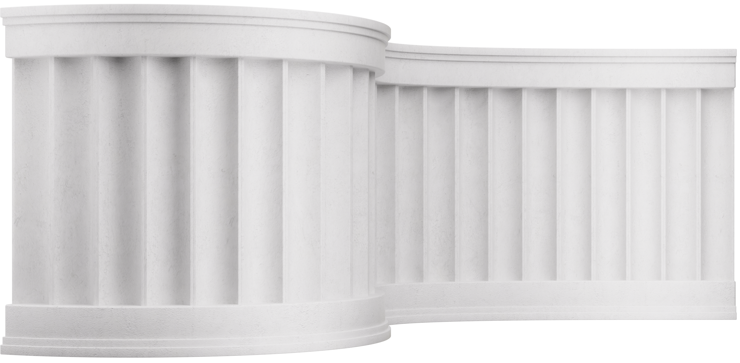 белое ограждение