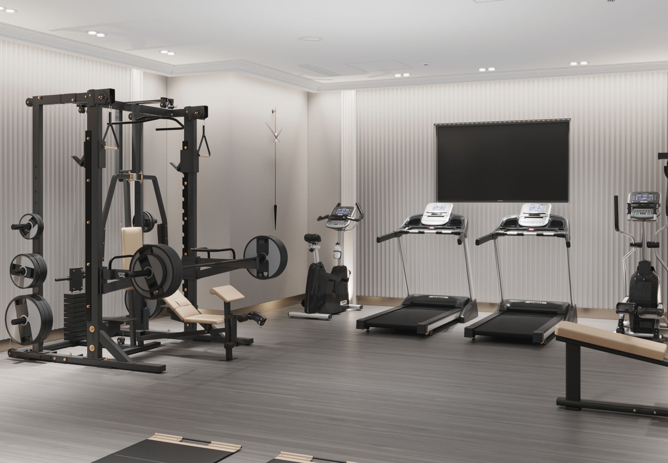 Зона силовых тренажёров