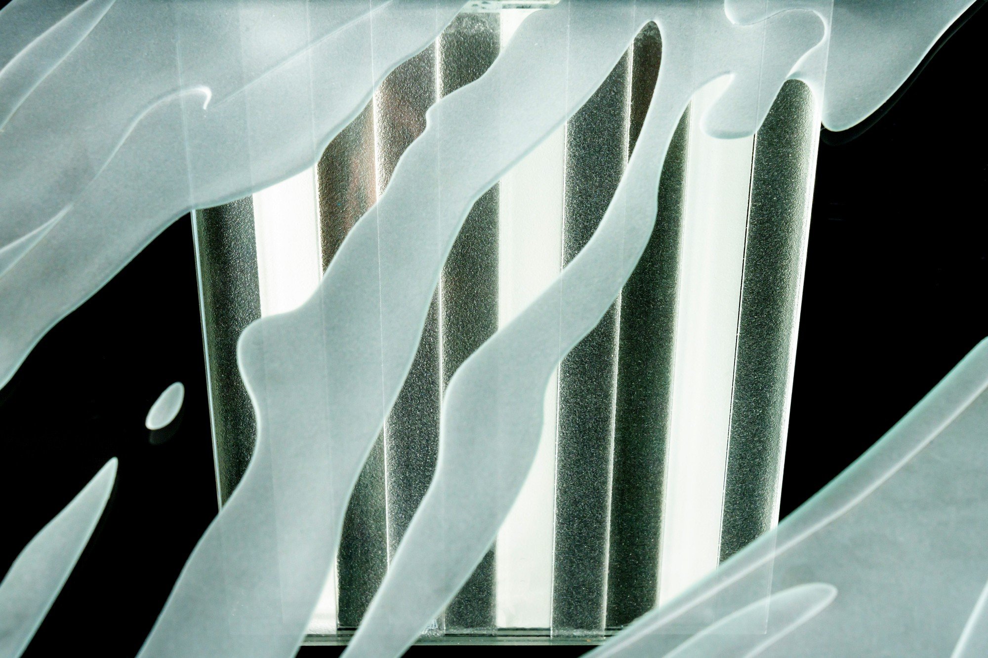 Декоративное панно из стекла