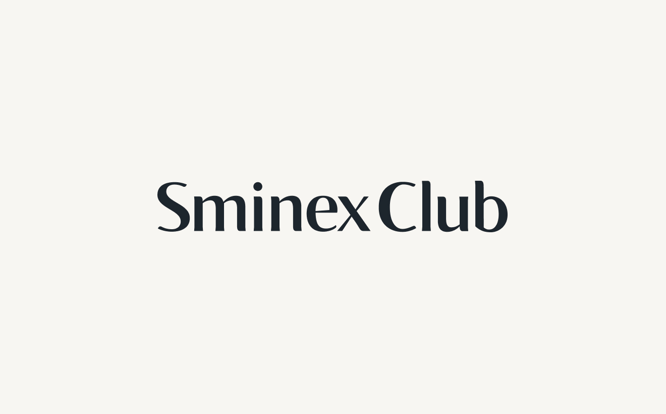 Логотип Sminex Club — одна строка