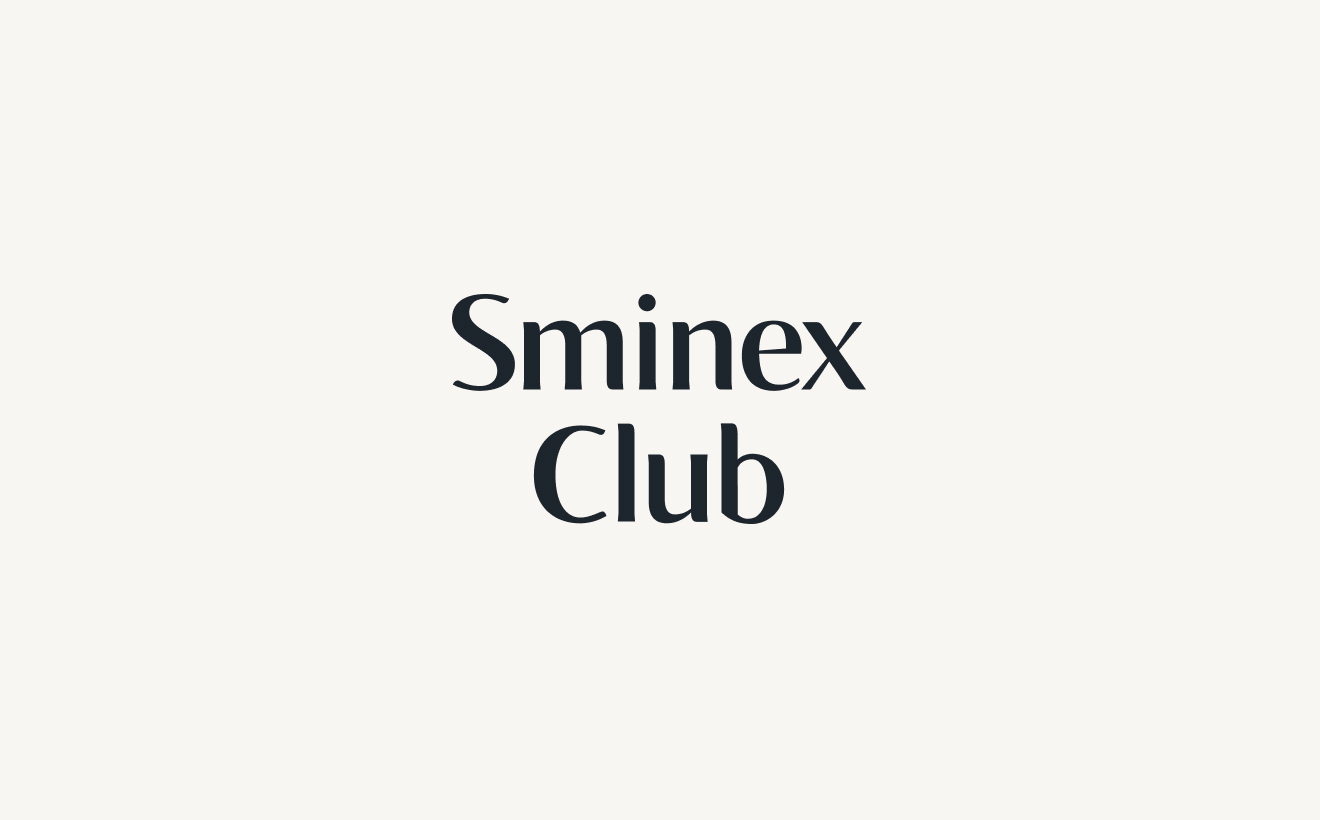 Логотип Sminex Club — две строки