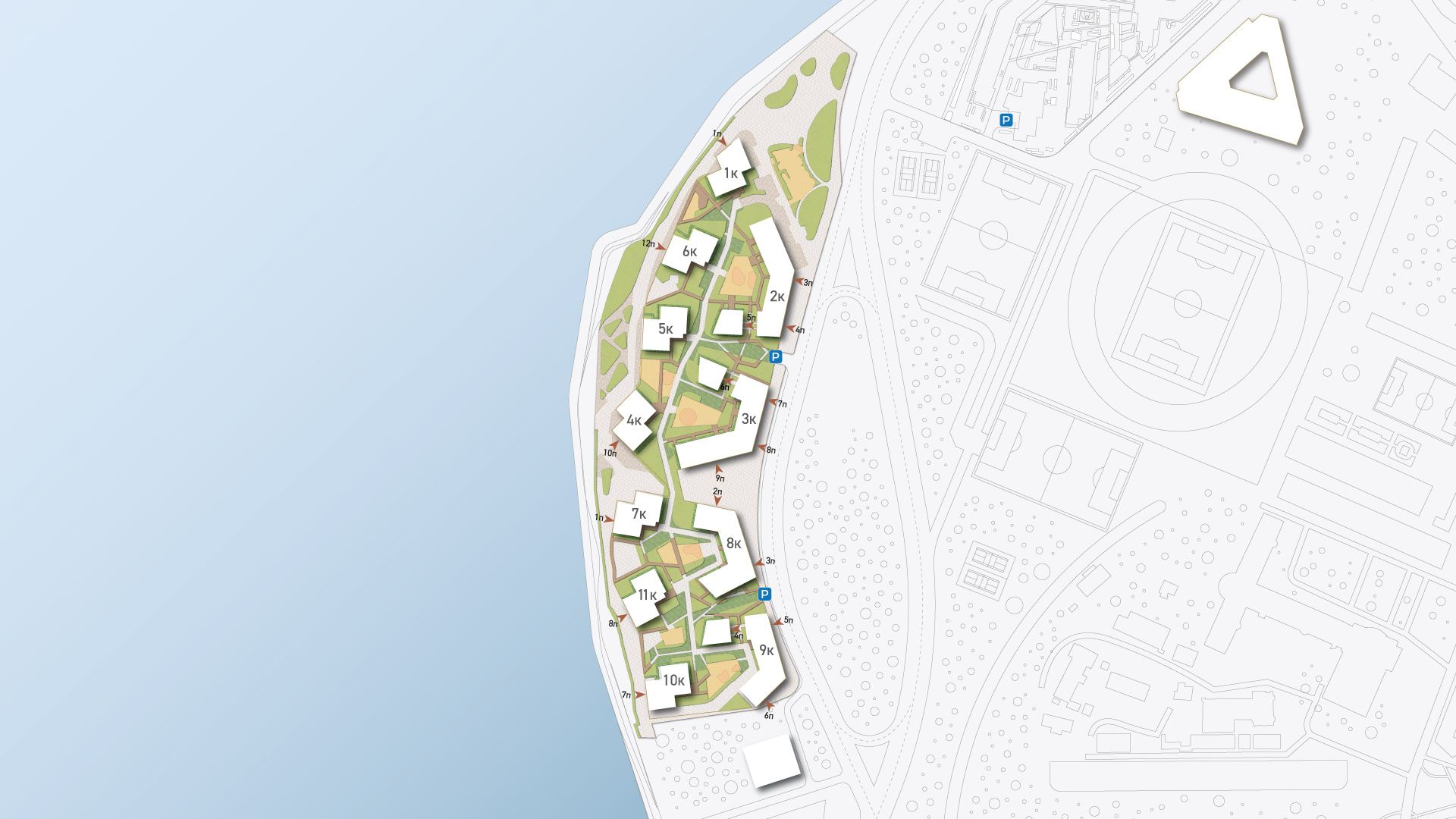 Изображение генерального плана строительства