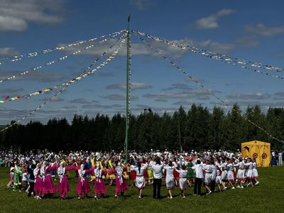 Сабантуй в Малмыже. Фото: Администрация Малмыжского района, ВКонтакте