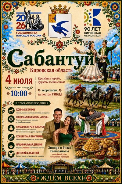 Сабантуй в Малмыже. Фото: Vpolyany.ru | Полянский ежедневник, ВКонтакте