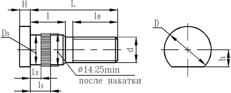 Болт м22 чертеж