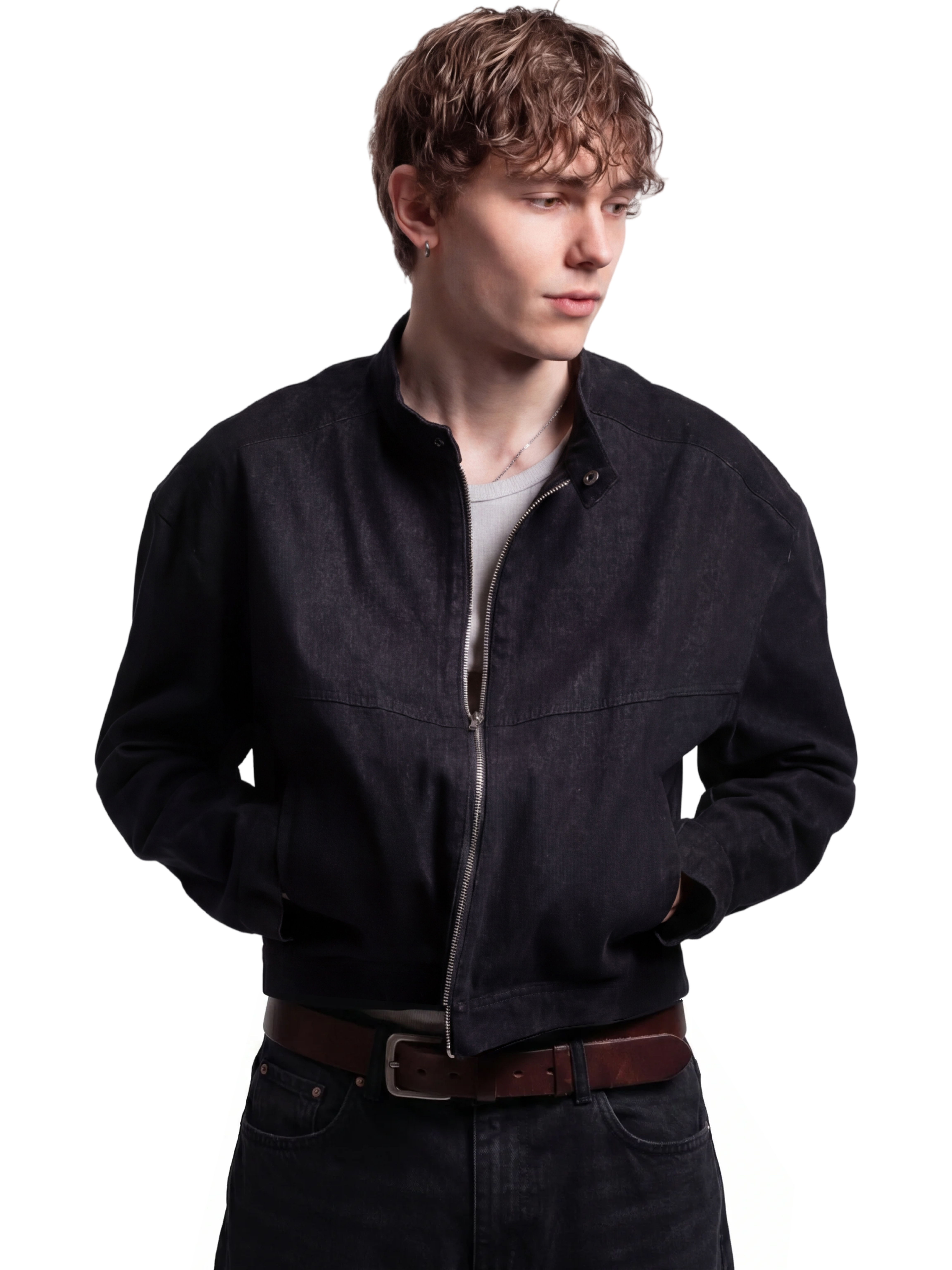 SALIY DENIM JACKET BLACK