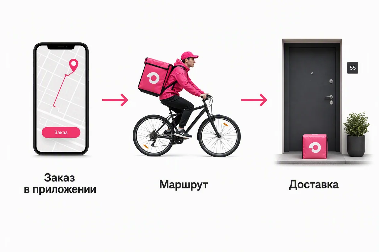 Как устроен сервис доставки для курьера сегодня — схема пути заказа от приложения до двери