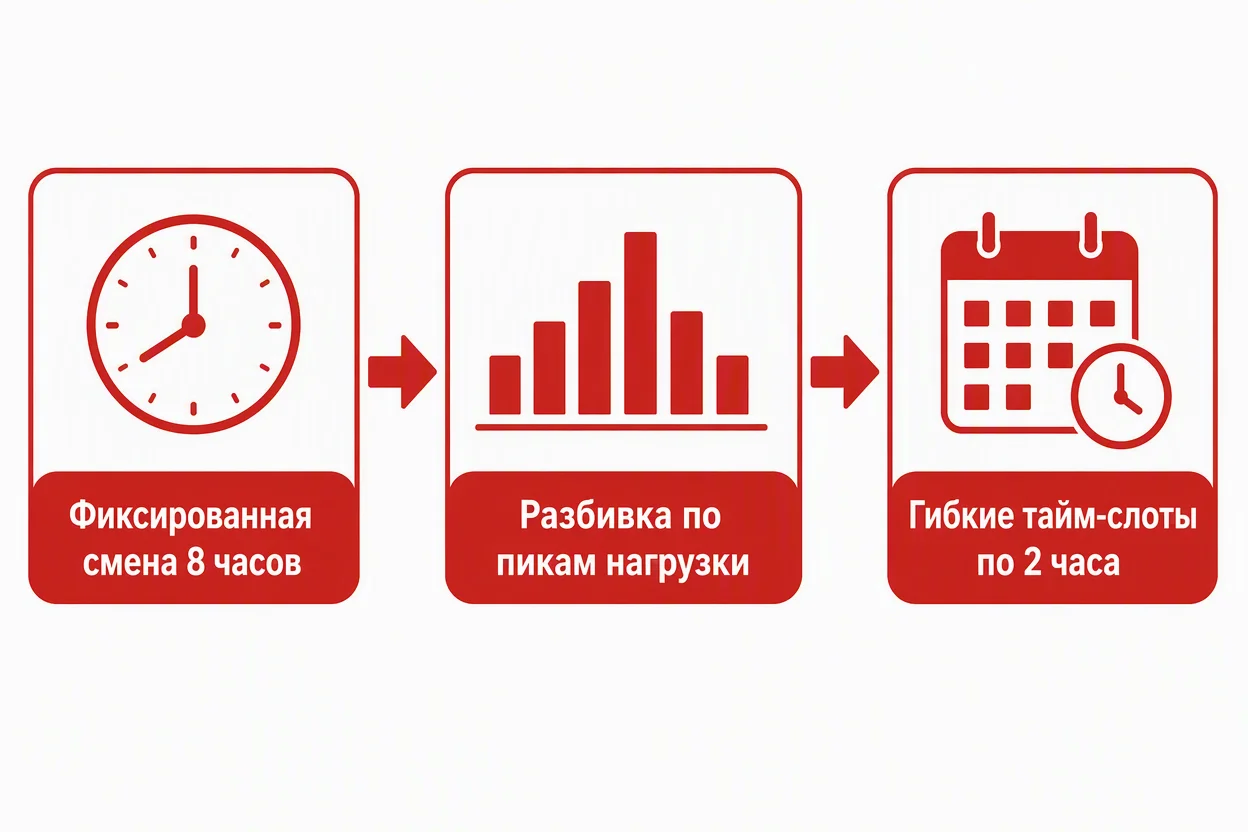Эволюция смены курьеров самокат от фиксированного графика до гибких слотов