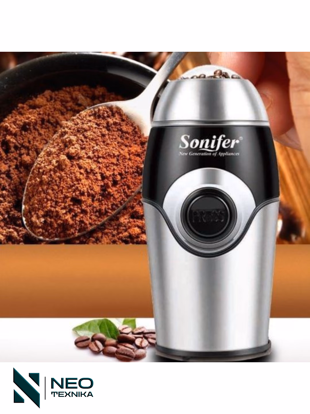 Kofe maydalagich Sonifer SF-3507, 280 Вт, 50 г, 3 степени помола, регулировка, импульсный режим - 10