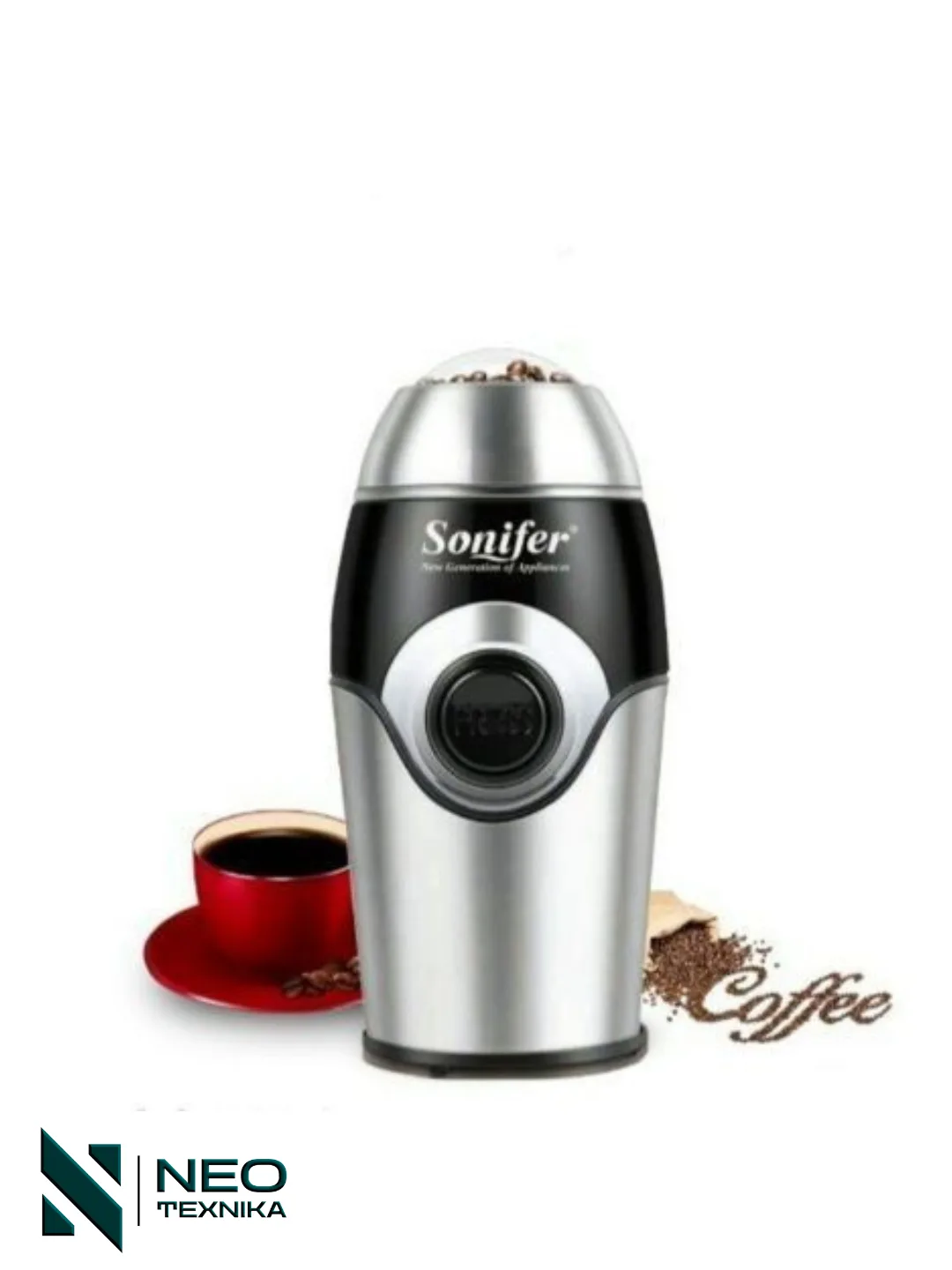 Kofe maydalagich Sonifer SF-3507, 280 Вт, 50 г, 3 степени помола, регулировка, импульсный режим