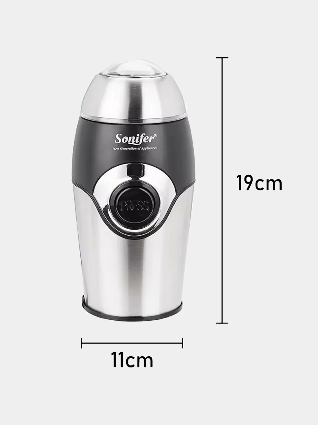Kofe maydalagich Sonifer SF-3507, 280 Вт, 50 г, 3 степени помола, регулировка, импульсный режим