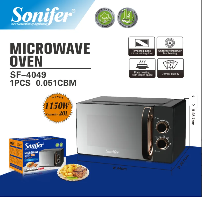 Mikroto'lqinli pech Sonifer SF-4050, 23L