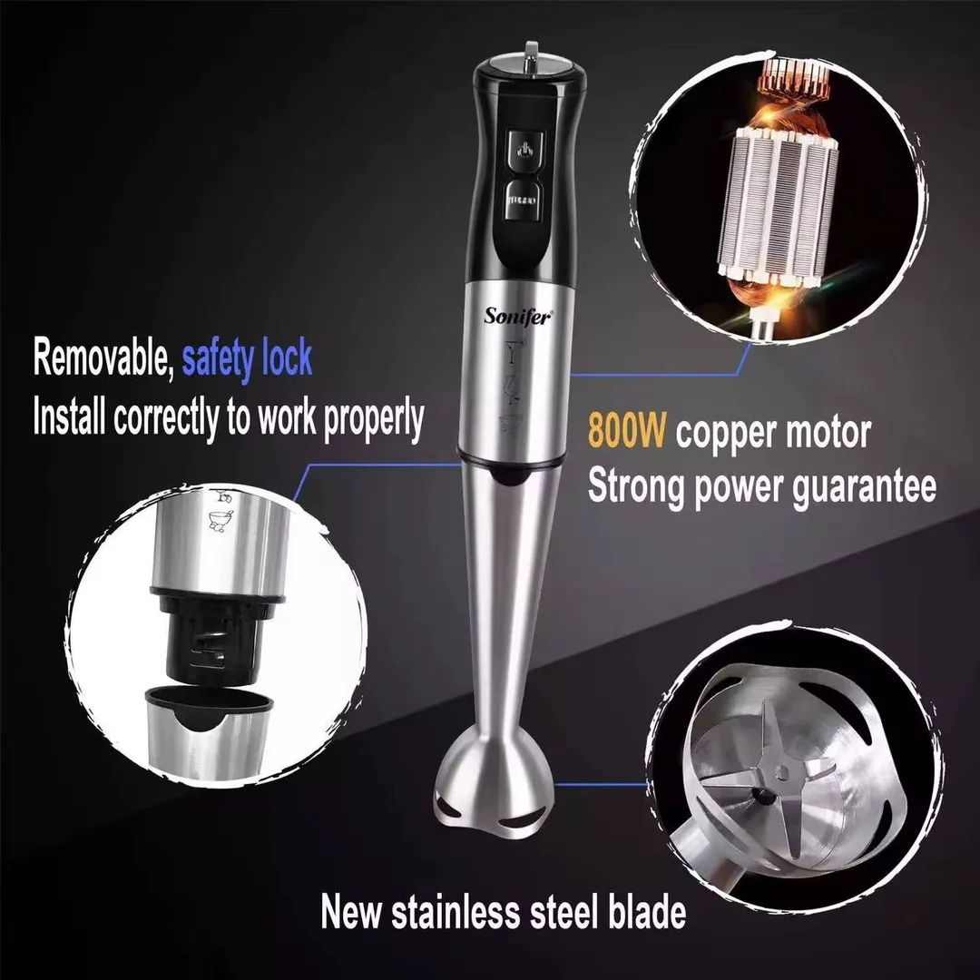 Blender Sonifer SF-8086, многофункциональный, мощность 800Вт, 10 в 1