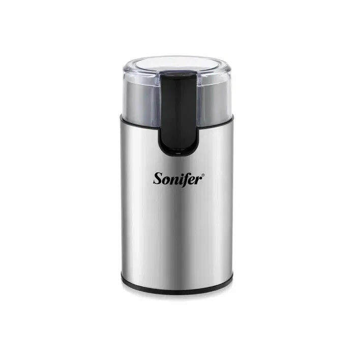 Kofe maydalagich Sonifer SF-3602, 100Вт, ротационный нож, серебристо-черная