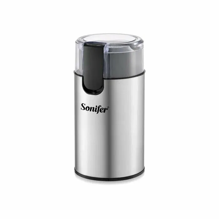 Kofe maydalagich Sonifer SF-3602, 100Вт, ротационный нож, серебристо-черная