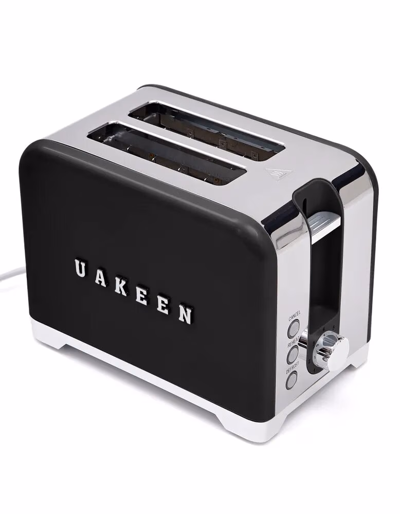 Toster Uakeen (Qora), non va buterbrod uchun, 1000W - 2