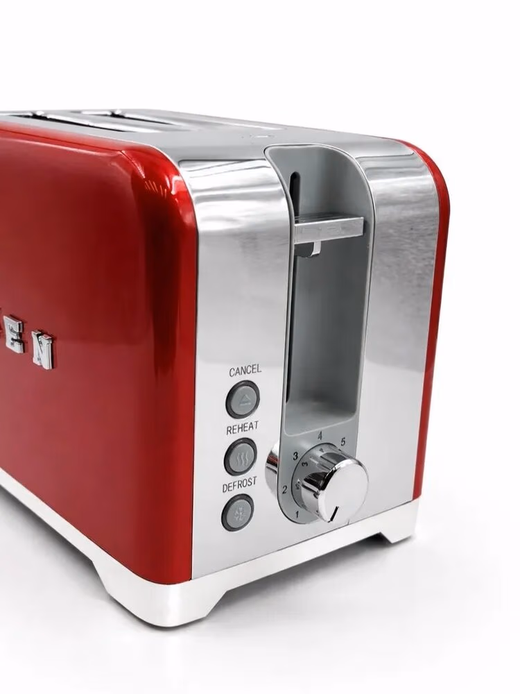 Toster Uakeen (Qizil), non va buterbrod uchun, 1000W - 3
