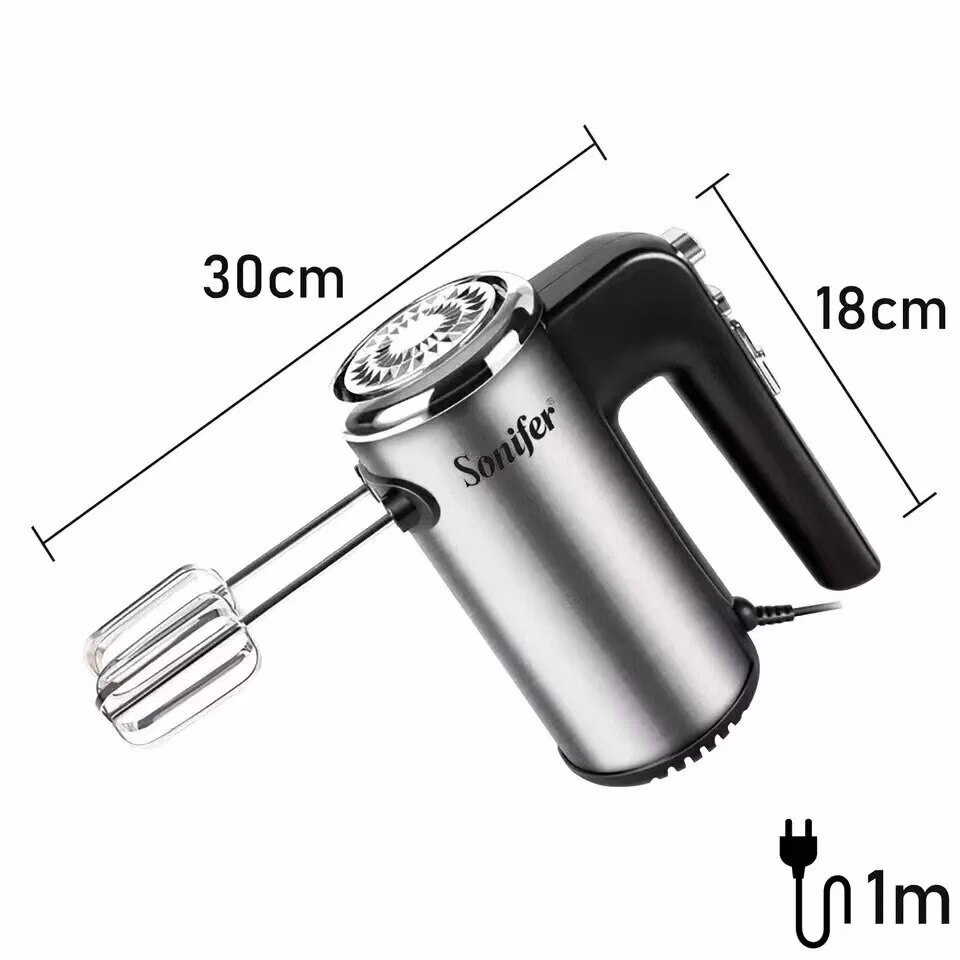 Qo'l mikseri Sonifer SF-7021, 300W, 5 скоростей, турборежим, импульсный режим, черный - 4