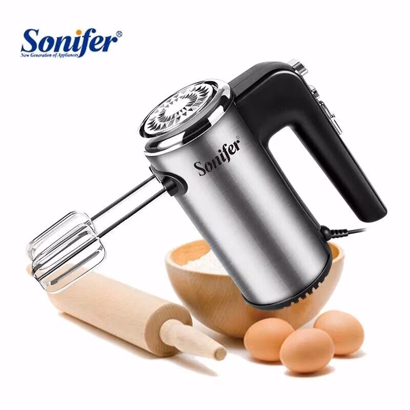 Qo'l mikseri Sonifer SF-7021, 300W, 5 скоростей, турборежим, импульсный режим, черный - 7
