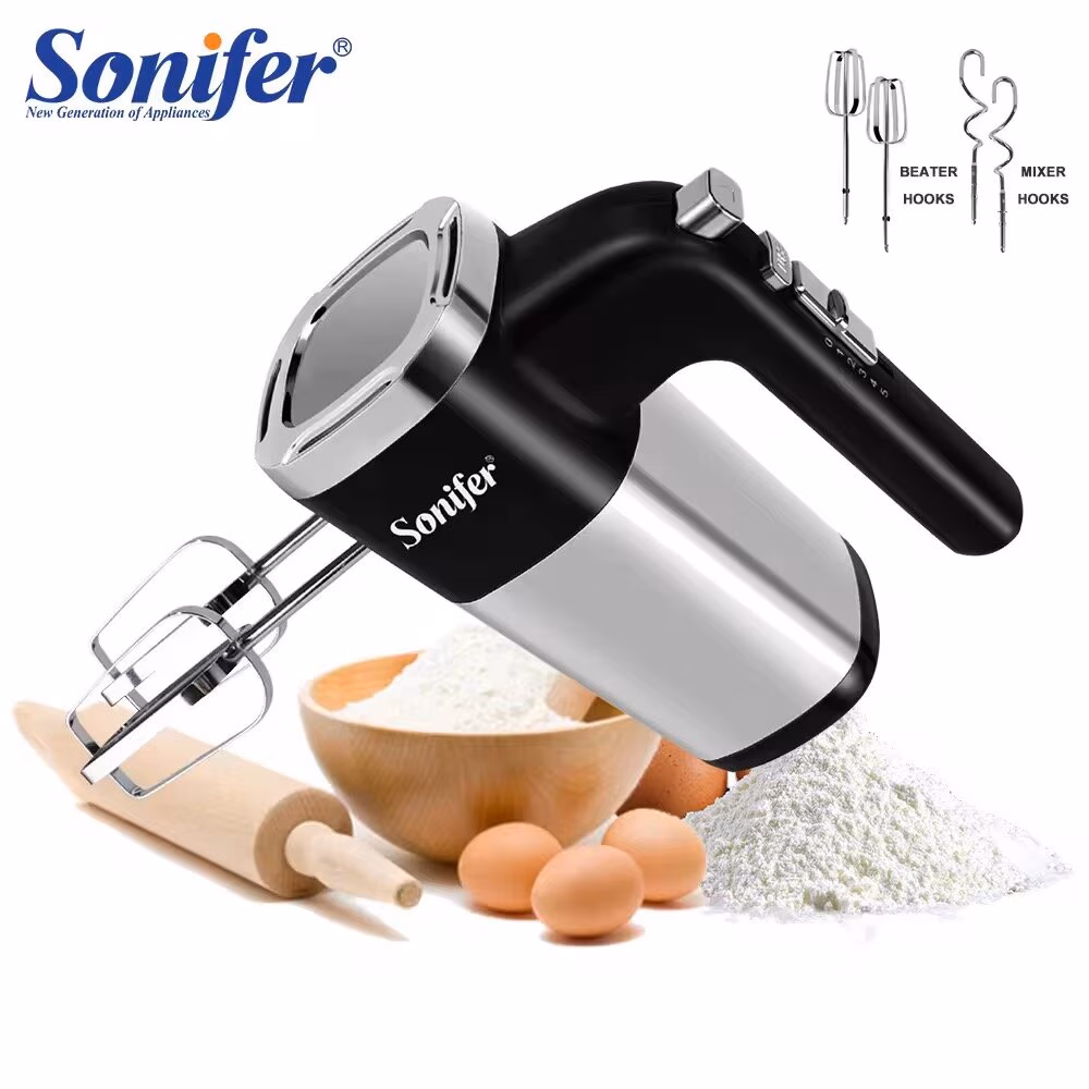 Qo'l mikseri Sonifer SF-7017, 5 скоростей, турбо-функция, мощность 500Вт