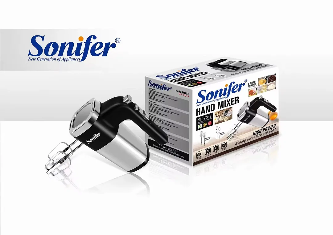 Qo'l mikseri Sonifer SF-7017, 5 скоростей, турбо-функция, мощность 500Вт
