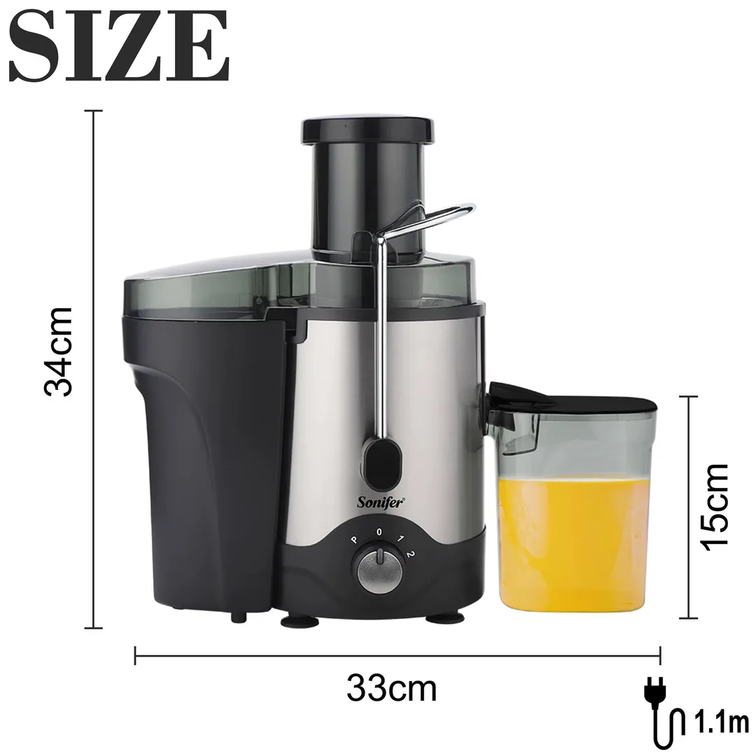 Sharbat chiqargich Sonifer SF-5519, центробежный отжим, белый/черный, 400 Вт