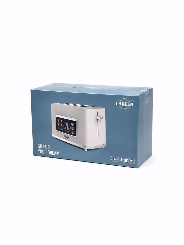 Toster Uakeen (Oq, Displeyli), non va buterbrod uchun, 1000W - 5