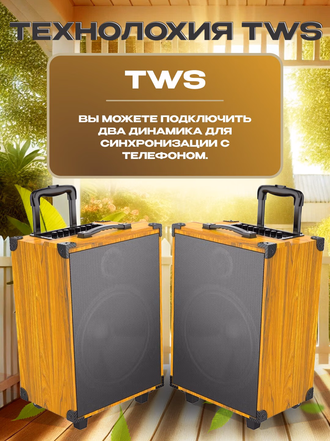 Portativ karaoke kalonka, simsiz kalonka с микрофоном Bluetooth, с пультом - 6