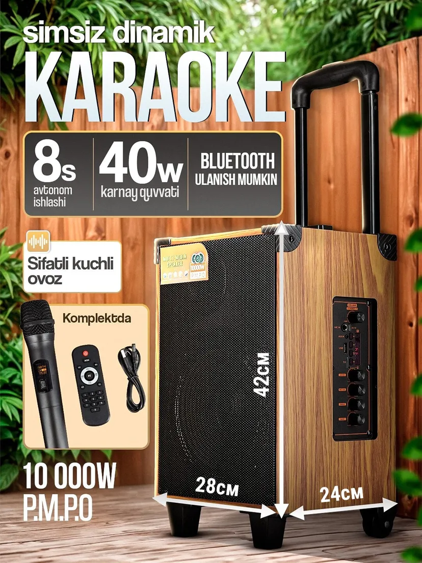 Портативная беспроводная Bluetooth колонка Sing-e CHAMADON 2, Черный