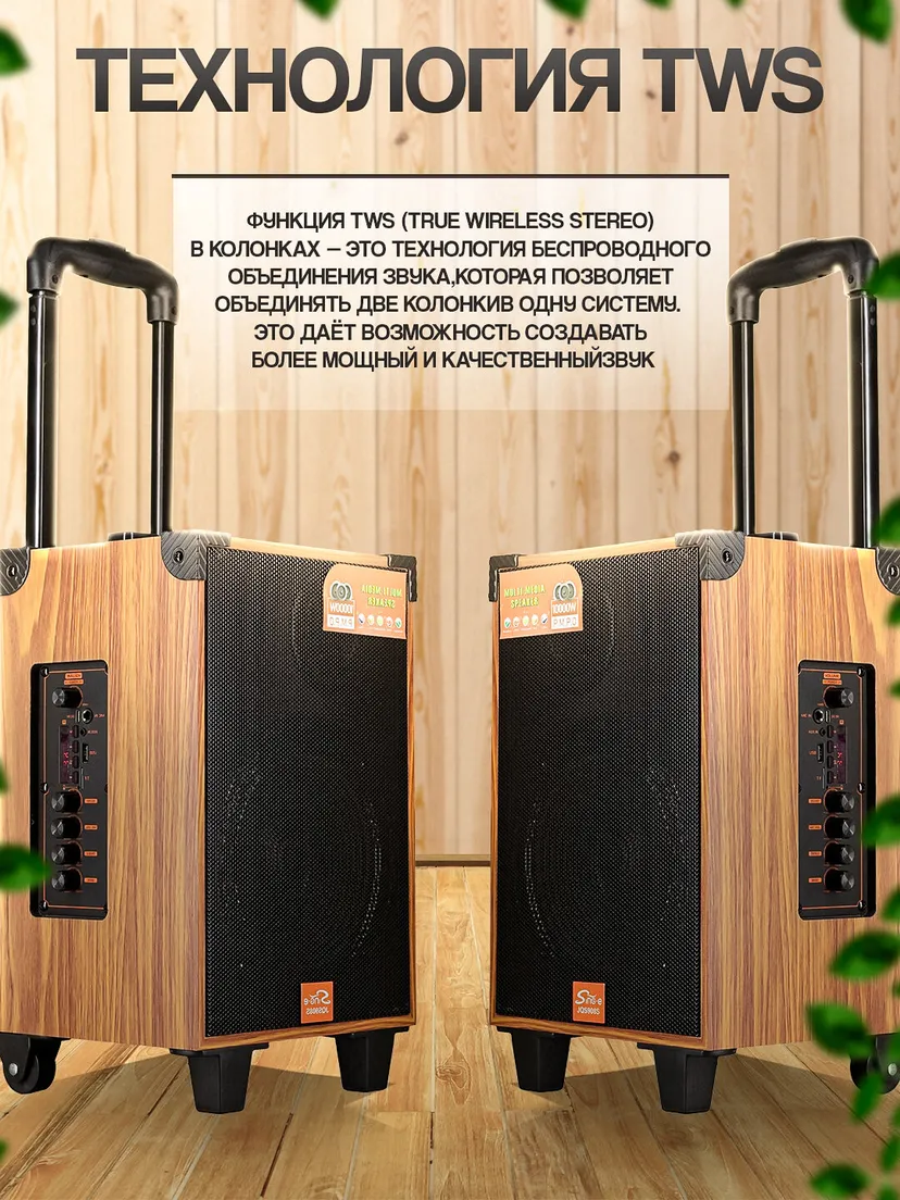 Портативная беспроводная Bluetooth колонка Sing-e CHAMADON 2, Черный