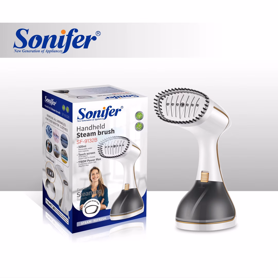 Qo'l bug'li dazmoli Sonifer SF-9132, 1780 W, qora/oq - 4